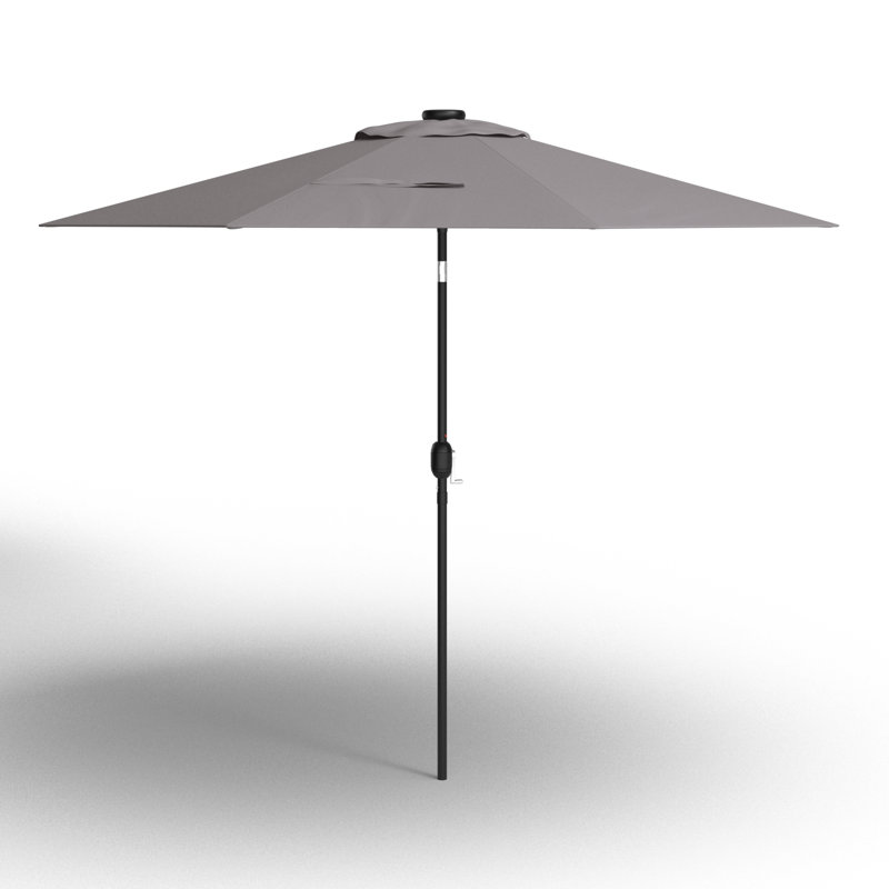 Zipcode Design Jericho 108 Lighted Market Umbrella amp Reviews Wayfair